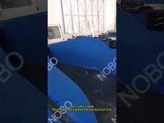 गद्दे की मशीन गद्दे की निरंतर (सुपरलेस्टिक) स्प्रिंग बेड नेट उत्पादन लाइन