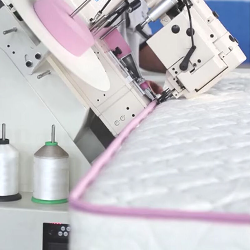 क्षमता 15 रात का गद्दा सीमा टेप मशीन लचीला संचालन गद्दा विनिर्माण संयंत्र उत्पादन लाइन उपकरण